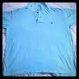 U.s. polo assn short sleeve lite blue